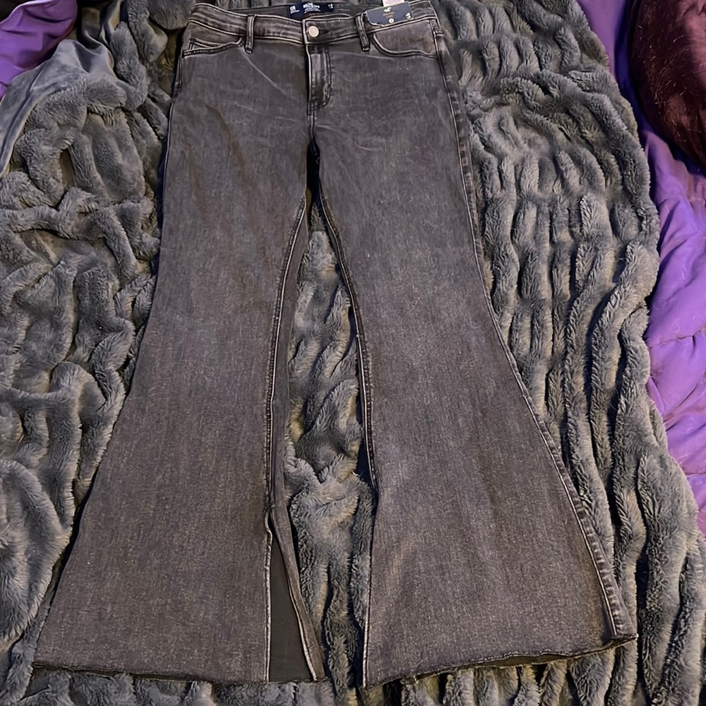 Black high rise flare jeans size US 12 waist size 31 length 31, never worn